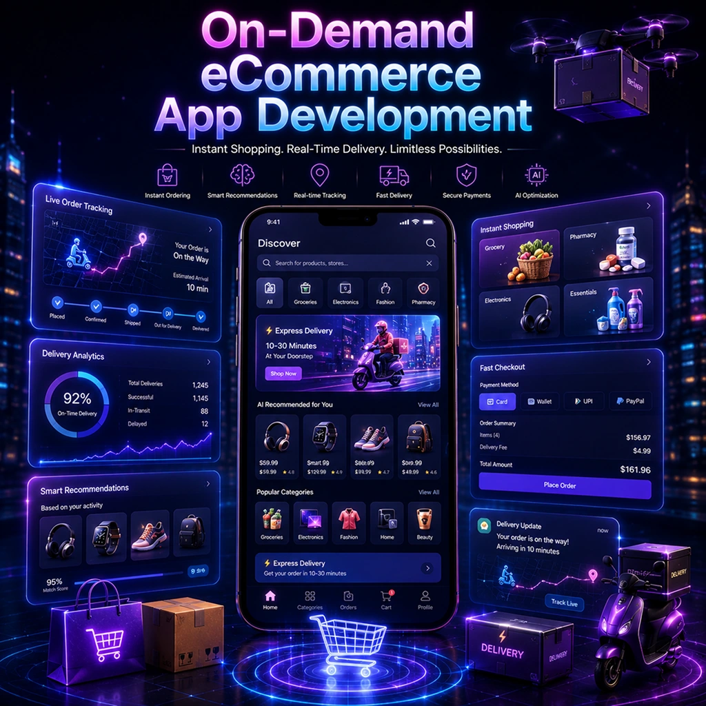 On-demand eCommerce applications development services